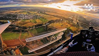 Spectacular Sunset Landing After a Long Flight in the DG-303