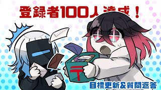 【ゆっくり】登録者様100人、目標達成！目標更新＆質問返答