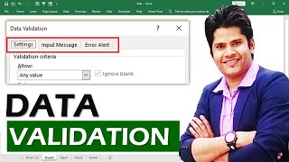 Data Validation in Excel [ Hindi ] - Best Ever Explanation