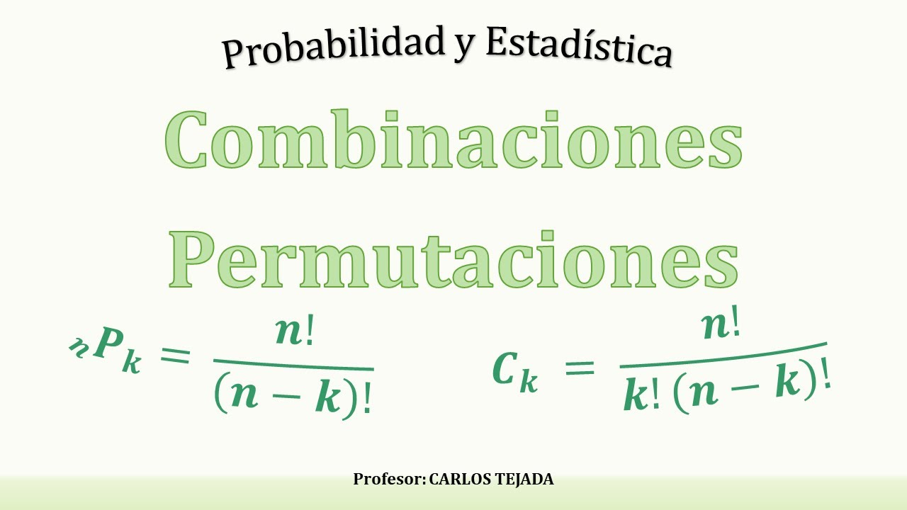 Combinaciones - Permutaciones - Ejemplo De La Clave De 4 Dígitos - YouTube