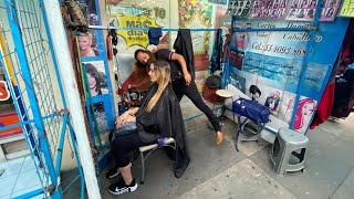 Corte de cabello callejero en CDMX 🇲🇽