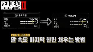 [레데리2] 말 속도 마지막 한칸 채우는 방법