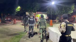 Recorrido de la policia en barrios de san francisco de macoris