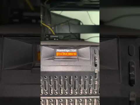 Dell PowerEdge T330 PDR1001 Fault Detected On Drive - YouTube