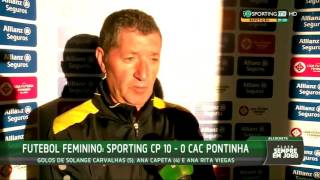 Solange Carvalhas elogiada pelo treinador do CAC Pontinha