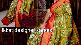 Organic Patola pattern Ikkat designer sarees ❤️❤️❤️