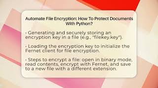 Automate File Encryption: How To Protect Documents With Python? - Python Code School