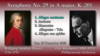 Mozart: Symphony No. 29, Klemperer & The Phil (1963) モーツァルト 交響曲第29番 クレンペラー