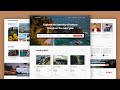 Build Travel Website Using HTML CSS and JavaScript | Responsive Landing Page Website
