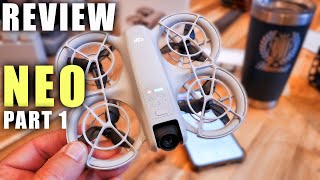 DJI Neo (Mini Selfie Drone Hybrid) Review Part 1 In-Depth - Unboxing, Inspection, Setup & Updating