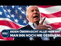 USA: „Völlig überraschend! “ Joe Biden überrascht die Presse - Hier hat man ihn noch nie gesehen!