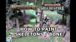 How To Paint Skeletons / Bones