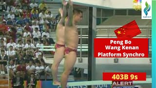 2004 Peng Bo Wang Kenan - China Team - 403B - 9s - 3 meter springboard - Olympic Games