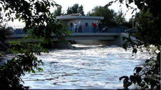 Hase Hochwasser Verteilerwerk Sögeln, Richtung Tiefe Hase