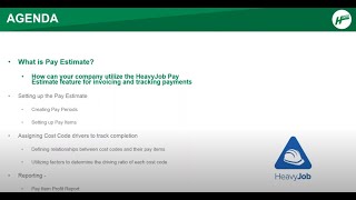 Managing Billing using HeavyJob Pay Estimate | HCSS