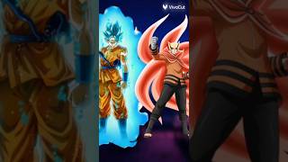 Goku Super Sian Blue  vs Naruto Baryon Mode.#anime #goku #naruto #dragonball #gokuvsnaruto