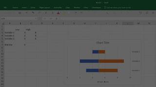 Creating a Tornado Chart in Excel 2016