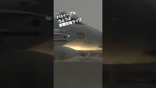 F15イーグル戦闘機　うようよ　那覇空港ライブ　ナイト【ちんあなご】 #shorts #那覇空港#ナイト