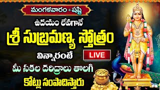 LIVE: మంగళవారం శ్రీ సుబ్రమణ్య స్తోత్రం విన్నారంటే కోట్లు సంపాదిస్తారు | Sri Subramanya Stotram