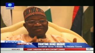 Boko Haram: Jonathan Gives 3 Weeks For Army To Retake All Towns