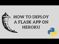 Deploy Python Flask App on Heroku | How to Deploy a Flask app on Heroku