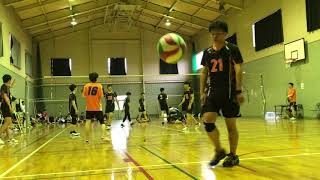 モルテンカップ6/10  ZAURUS Bチーム〈2男〉vs 東京農工大学 MENTIC 2セット目② 25-23