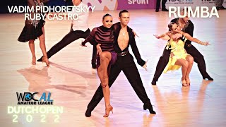 Vadim Pidhoretskyy \u0026 Ruby Castro - Rumba | WDC AL Dutch Open | World Amateur Latin R2