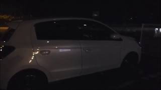 Mitsubishi MIRAGE(DBA-A03A) night highway and airport drive timelapse vid.