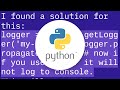 How to disable logging on the standard error stream?