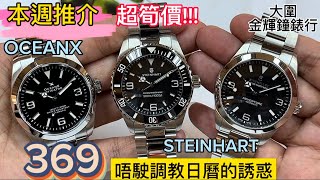 325.「本週推介」唔駛調教日曆嘅手錶 #steinhart #oceanx