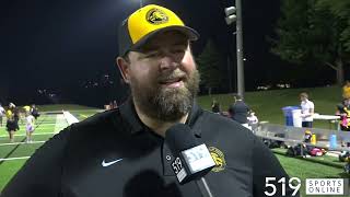 Josh Alexander interview after the U14 Waterloo Jr. Warriors win the OSFL title