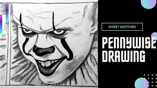 Pennywise The Clown Drawing || Shwet Sketches