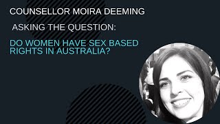 Moira Deeming at Melton Council Meeting - Do women have sex based rights in Australia *crickets*