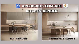 Kitchen Render with ArchiCAD & Enscape