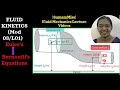 FLUID KINETICS- Euler's-Bernoulli's Equation |Sumam Miss| FLUID MECHANICS Lecture Videos:M3 - L18