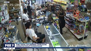 Derek Chauvin Trial: Security video of George Floyd inside Cup Foods | FOX 9 KMSP