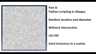 #2: How to create random distributed inclusions or fibers of RVE/UC by Python scripting in Abaqus