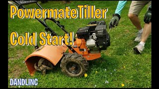 Powermate Rear Tine Tiller Cold Start (18 in. 196cc Gas 4-Cycle Home Depot)