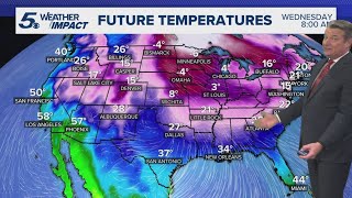 Freezing temps and wintry mix expected next week | KENS 5 Weather Impact Forecast