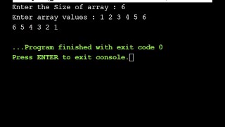 Reversing Array Elements||C programming||Interview Questions