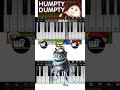 Humpty Dumpty V's Crazy Frog - Easy Piano Tune #shorts