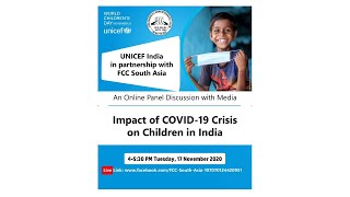 Impact of COVID-19 Crisis on Children in India