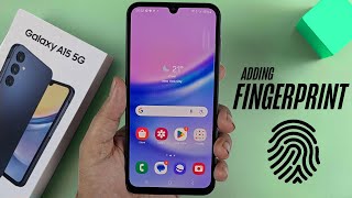 Samsung Galaxy A15 (4G/5G) - How To Set Up Fingerprint!