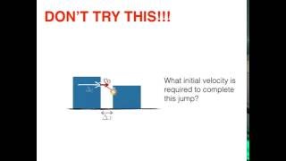 Projectile Motion Example 1; Initial Velocity Horizontal