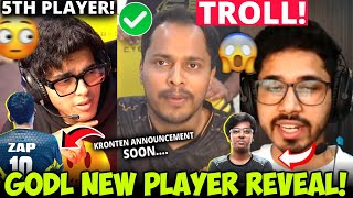 Godl New Player REVEAL! 😱 ANNOUNCEMENT Today?🚨 Saomraj TROLL Spower 😂 #jonathangaming #godlike