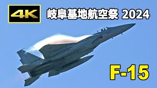 [4K] テストパイロットが飛ばすF-15の美しく凄みのある機動飛行！ 岐阜基地航空祭 2024（11月17日 / JASDF 航空自衛隊