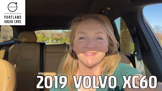 Onyx Black Metallic 2019 Volvo XC60 T5 Momentum / Walkaround with Heather