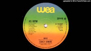 Carly Simon~Why [Bernard Edwards \u0026 Nile Rodgers Extended Version]