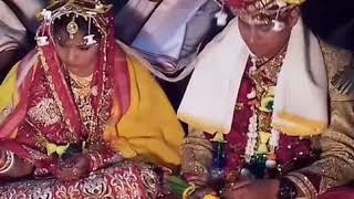 Real Marriage of Odia Couple in Hindu Tradition in Rural India. Marriage Ceremony In Indian Culture.