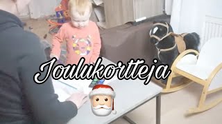 Vlogmas päivä 3 / Tehdään joulukortteja Emilin kanssa